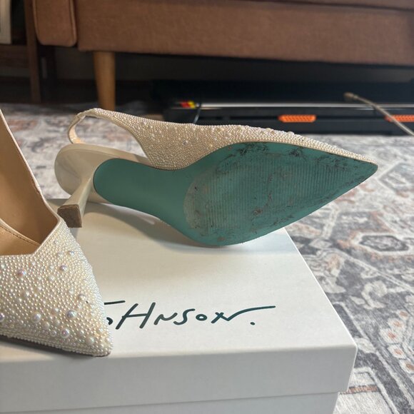 Blue by Betsey Johnson Clark Pearl Slingback Pumps - Picture 6 of 7